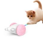 ショッピング猫 おもちゃ 猫 おもちゃ 電動ネズミ 自動式 運動不足 ストレス解消/発散 LEDライト付きのしっぽ 猫遊び USB充