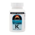 ビタミンK 500mcg 200粒 タブレット ソースナチュラルズ 【Source Naturals】Vitamin K 500 mcg, 200 Tablets