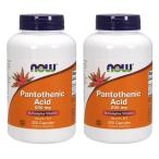 ナウフーズ パントテン酸 500mg 250錠 2本セット NOW FOODS PANTOTHENIC ACID 500mg 250cap 2set