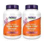 エクストラストレングスアップルサイダービネガー750mg 180錠 2個セット ナウフーズExtra Strength Apple Cider Vinegar 750 mg, 180 Tablets 2set  NOW Food
