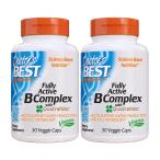  шкив активный витамин B comp Rex with фолиевая кислота,30beji Capsule 2 шт. комплект Fully Active B Complex with Quatrefolic, 30 Veg Capsules