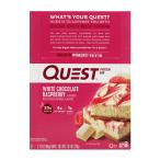 プロテインバー クエストバー ホワイトチョコレートラズベリー12バー  QUEST NUTRITION  QuestBar, Protein Bar, White Chocolate Raspberry
