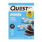 プロテインバーミニクッキー＆クリーム（14個入り）、1セット【Quest Nutrition】