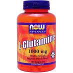 【当店限定100円OFFクーポン】Lグルタミン 1000mg 120粒 NOW