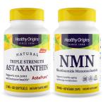  энергия & кислота . уход комплект ( Triple прочность астаксантин 12mg &amp; NMN 300mg)Healthy Origins здоровый Origins астаксантин supplement 