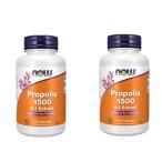 [2 шт. комплект ] прополис (5 раз .. экстракт ) 1500mg Propolis 1500 5:1 Extract 100 шарик NOWnau