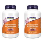 [2 шт. комплект ][ выгода размер ] глюкозамин хондроитин + MSM Glucosamine &amp; Chondroitin with MSM 180 шарик NOWnau