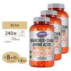 ショッピングbcaa [3個セット] BCAA 240粒 NOW Foods (ナウフーズ)