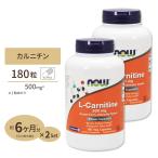 [2個セット] L-カルニチン 500mg 180粒 NOW Foods (ナウフーズ)