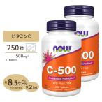 [2個セット] ナウフーズ ビタミンC-500 with ローズヒップ 500mg 250粒 NOW Foods