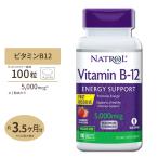 ナトロール ビタミンB-12 チュワブル 5000mcg 100粒 Natrol Vitamin B-12 Fast Dissolve Tablets Chewable ストロベリー味