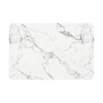 （まとめ） ヨコズナクリエーション珪藻土入りソフトバスマット 大理石 1個 〔×5セット〕