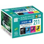 【日本郵便倉庫より365日発送】LC211-4PK ECI-BR211-4P エコリカ リサイクル インク 互換