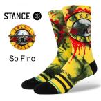 STANCEスタンスソックス 靴下 Guns N' Roses(ガンズ・アンド・ローゼズ)コラボコレクション "So Fine"  カラー:YEL-yellow-L