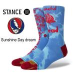 STANCEスタンスソックス 靴下 TheGrateful Dead(グレイトフルデッド)コラボコレクション "Sunshine Day Dream"  カラー:BLU-blue-L