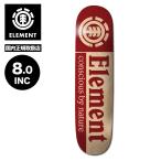 ELEMENT Element скейтборд панель скейтборд 8.0 дюймовый доска Logo красный Canadian Maple Made in Spain | SECTION CBN RED 8.0inc[BG027078]
