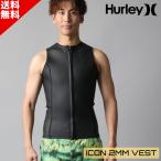 メンズ ウェットスーツ タッパー ベスト HURLEY ハーレー ICON 2MM JACKET VEST MZVSIC25 2025年 ブラック