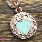 Yahoo! Yahoo!ショッピング(ヤフー ショッピング)ハワイアンジュエリー ペンダント レディース ピンクゴールド ハート ピンクオパール シルバー925 幸せ お守り