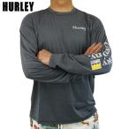 HURLEY/ハーレー 長袖ラッシュガード/サーフTシャツ POZO HYBRID UPF SURF SHIRT L/S BLACK HEATHER 男性用水着 [返品、交換及びキャンセル不可]