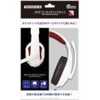  новый товар PS5 твердый мульти- ge-ming headset белый & красный (PS5/PS4/PC для )