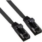  б/у PC твердый Cat6 основа ушко поломка предотвращение Flat LAN кабель 2.0m ( черный ) [LD-C6FT/BK20]