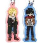 中古雑貨 英二＆アッシュ アクリルキーホルダーセット 「BANANA FISH cafe and bar」