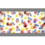中古雑貨 マリオ柄(総柄/ブロック/スター) バスタオル 「スーパーマリオ」