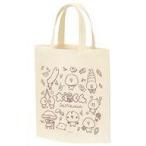 中古雑貨 01.集合デザイン グラフアートデザイン キャラトートバッグ 「大福くん」