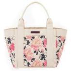 中古雑貨 peonies柄(ボタン) ガーデントートバッグ LAURA ASHLEY GARDEN TOTE BAG BOOK 付録