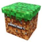中古雑貨 草ブロック 収納スツール 「MINECRAFT -マインクラフト-×しまむら」