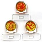 ショッピング仮面ライダーオーズ 中古アクリルスタンド・アクリルパネル ラトラーターコンボ コアメダル アクリルロゴディスプレイEX 「仮面ライダーオーズ/O