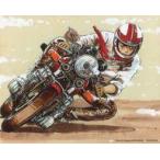 中古雑貨 巨摩郡(レース) キャンバス 「バリバリ伝説」 しげの秀一原画展グッズ