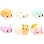 ショッピングスクイーズ 中古スクイーズ 全6種セット 「はむたまサプライズエッグ ハムスター スクイーズ マスコット」
