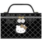 ショッピングエナメルバッグ 中古バッグ ブラック キルティング エナメルバニティポーチ 「ハローキティ 2024 GOGOギャル COLLECTION