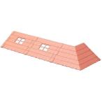 中古プラモデル HACO ROOM -ハコルーム- ベースパーツ 赤い屋根キット 「くまのがっこう」