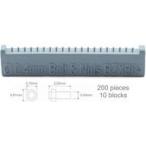  б/у пластиковая модель болт 0.40mm & гайка 0.70×0.81mm 200 штук ti зеленовато-голубой выше детали [BRZBZX