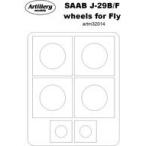  б/у краска * инструмент 1/32 Saab J-29B/F колесо покраска маска наклейка для ужения нахлёстом [FLXM32014]