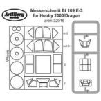  б/у краска * инструмент 1/32 Bf109E-3 покраска маска наклейка Dragon для [FLXM32016]