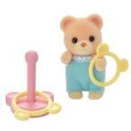 中古おもちゃ 1.クマの赤ちゃんと輪投げセット 「シルバニアファミリー 赤ちゃんコレクション 赤ちゃんパーティーシリーズ」