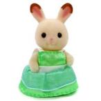  б/у игрушка fea Lead отсутствует. шоколад заяц. младенец [ Sylvanian Families × Family mart .........