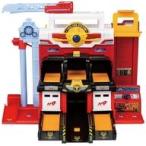 中古おもちゃ 動く消防署プレイセット 「ちびっこバス タヨ」