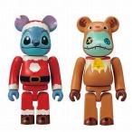 中古置物・装飾品 H.スティッチ＆スクランプ ディズニー BE＠RBRICK-ベアブリック- Specialオーナメントくじ ペアボッ