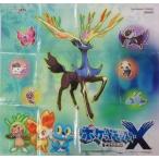 中古ビニールシート・レジャーシート 集合(ゼルネアス＆他9匹) オリジナルレジャーシート 「3DSソフト ポケットモンス