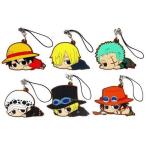 中古ストラップ(キャラクター) 全6種セット 「ワンピース ラバーストラップコレクション だる〜ん」