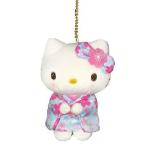 中古キーホルダー・マスコット(キャラクター) キティ(水色) 桜着物 マスコット 「ハローキティ」