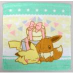 中古タオル・手ぬぐい(キャラクター) ピカチュウ＆イーブイ ハンドタオル 「ポケットモンスター Pokemon