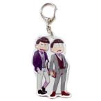 中古キーホルダー・マスコット(キャラクター) チョロ松＆一松 「おそ松さん×PRONTO IL BAR UDXアキバ・