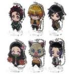 中古キーホルダー・マスコット(キャラクター) 全6種セット 「鬼滅の刃 ここみえアクリルフィギュア」