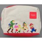 中古バッグ(キャラクター) 集合(任天堂ゲームキャラクター) スクエアポーチ 「Nintendo TOKYO」