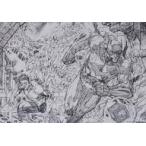 中古ポスター A2ポスター バットマン＆グリーン・ランタン/走り・線画 「Happyくじ DC BE＠RBRICK」 ポスター賞